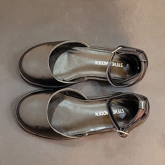 BRAND NEW STEVE MADDEN JKLAIR D'ORSAY ADJUSTABLE BUCKLE ANKLE STRAP FLAT… - Picture 6 of 15